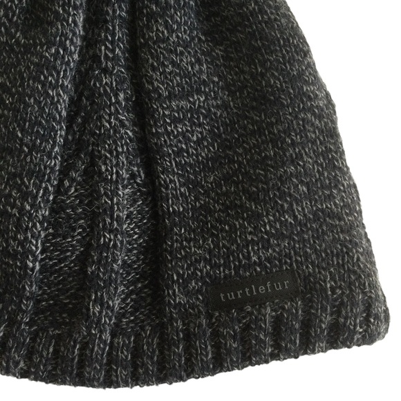 Turtlefur Dark Gray Fleece Lined Knit Cap - Picture 2 of 4